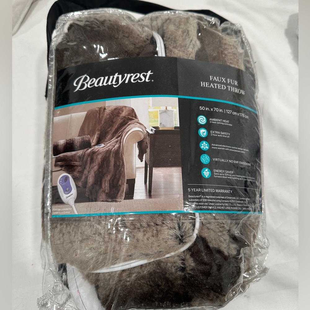 Beauty rest Faux Fur Heated Blanket - Purchased from Macys